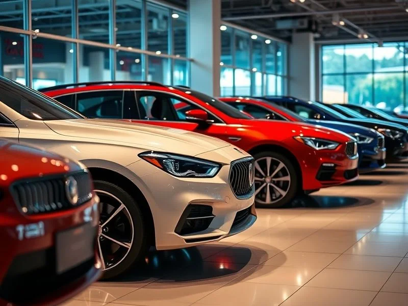 Sleek, aerodynamic car silhouette with glowing lines